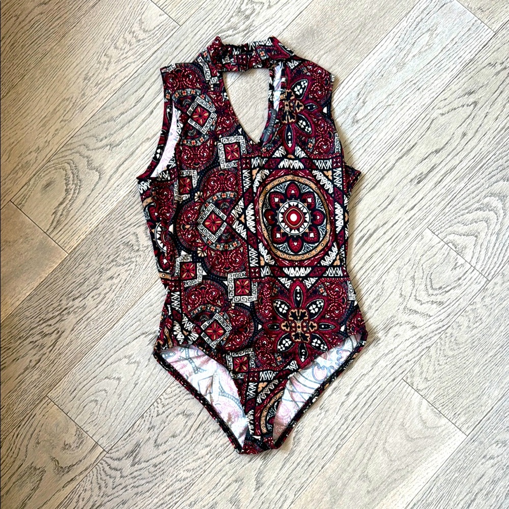 women’s  Patterned One Piece bodysuit